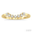 Curved Diamond Wedding Band