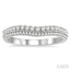 Curved Diamond Wedding Band