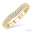 Curved Diamond Wedding Band