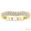 Curved Diamond Wedding Band