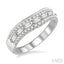 Curved Baguette Diamond Wedding Band
