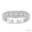 Curved Baguette Diamond Wedding Band