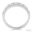 Curved Baguette Diamond Wedding Band