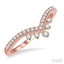 Chevron Diamond Wedding Band