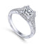 Princess-cut Diamond Halo Engagement Ring
