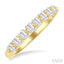 Emerald Shape Half Eternity Diamond Band