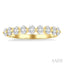 Oval Shape Half Eternity Diamond Band