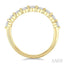 Oval Shape Half Eternity Diamond Band