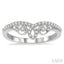 Chevron Diamond Wedding Band
