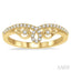 Chevron Diamond Wedding Band