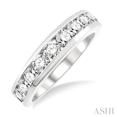 Channel Set Diamond Wedding Band