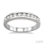 Channel Set Diamond Wedding Band