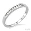 Channel Set Diamond Wedding Band