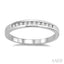 Channel Set Diamond Wedding Band