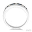 Channel Set Alternate Gemstone & Diamond Wedding Band