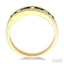 Channel Set Alternate Gemstone & Diamond Wedding Band