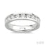 Channel Set Diamond Wedding Band