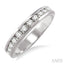 Channel Set Diamond Wedding Band