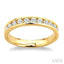 Channel Set Diamond Wedding Band