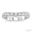 Curved Diamond Wedding Band