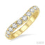 Curved Diamond Wedding Band