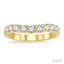 Curved Diamond Wedding Band