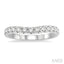Curved Diamond Wedding Band