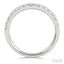 Curved Diamond Wedding Band