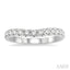 Curved Diamond Wedding Band