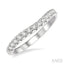 Curved Diamond Wedding Band