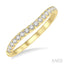 Curved Diamond Wedding Band