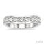 Channel Set Curved Diamond Wedding Band
