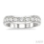 Channel Set Curved Diamond Wedding Band