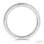 Channel Set Curved Diamond Wedding Band