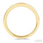 Channel Set Curved Diamond Wedding Band