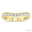 Channel Set Curved Diamond Wedding Band