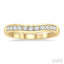 Channel Set Curved Diamond Wedding Band