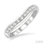 Channel Set Curved Diamond Wedding Band