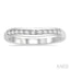 Channel Set Curved Diamond Wedding Band