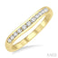 Channel Set Curved Diamond Wedding Band