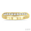 Channel Set Curved Diamond Wedding Band