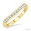 Channel Set Curved Diamond Wedding Band