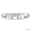 Channel Set Curved Diamond Wedding Band