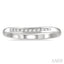 Channel Set Curved Diamond Wedding Band