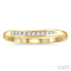 Channel Set Curved Diamond Wedding Band