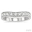Curved Diamond Wedding Band