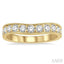 Curved Diamond Wedding Band