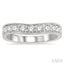 Curved Diamond Wedding Band