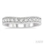 Curved Diamond Wedding Band