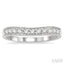 Curved Diamond Wedding Band